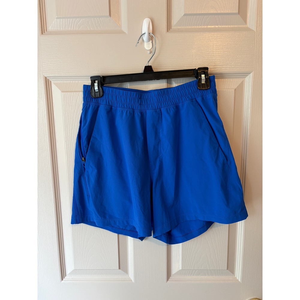 Lululemon Pace Breaker Lined Shorts Blue LM7BC2S Training Running Mens Small